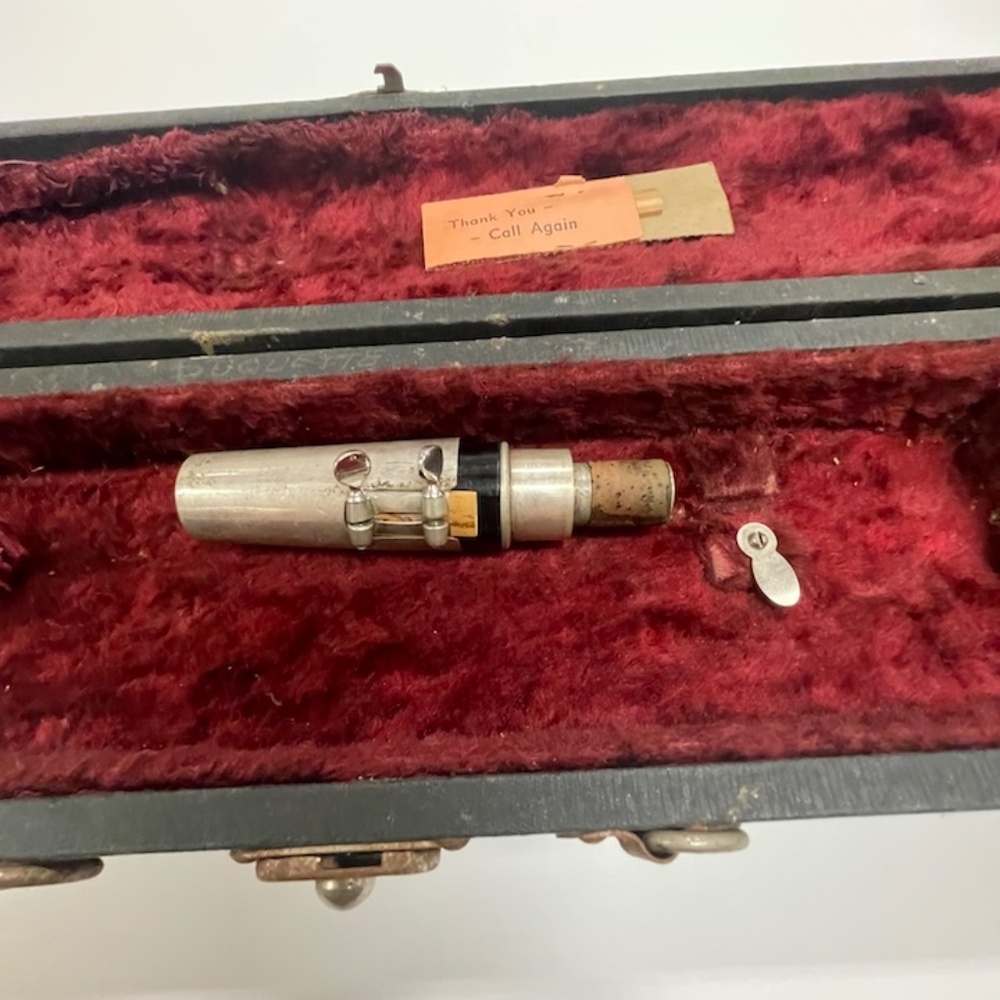 Vintage Silver Clarinet C. J. Boston Elkhart Indiana in Case - Picture 14 of 15